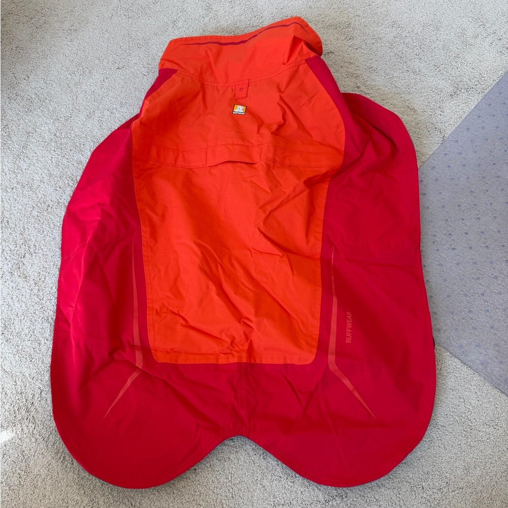 Bright Red and Orange Waterproof Dog Jacket